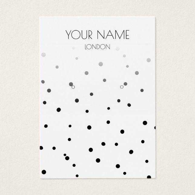 Fun polka dot pattern earring display card (Front)