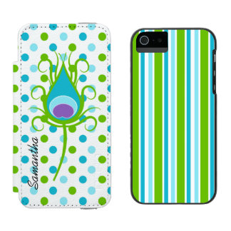 Fun Polka Dots and Stripes iPhone 5S Wallet Case Incipio Watson™ iPhone 5 Wallet Case