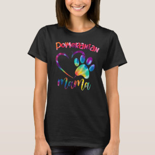 Fun Pomeranian Mama Pet Apparel Dog Pomeranian Mo T-Shirt