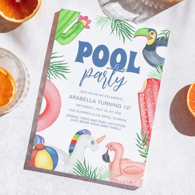 Fun Pool Party | Birthday Invitation (Creator Uploaded)