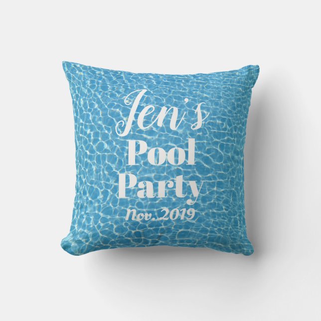 Fun Pool Party Cushion (Front)