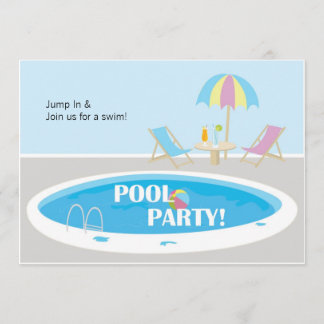 Fun Pool Party Invitation