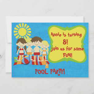 Fun Pool Party Invitation