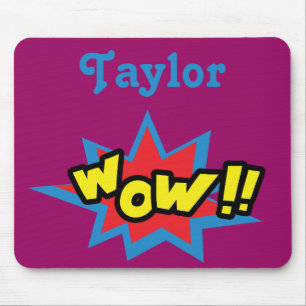 Fun Pop Art Wow Mouse Mat