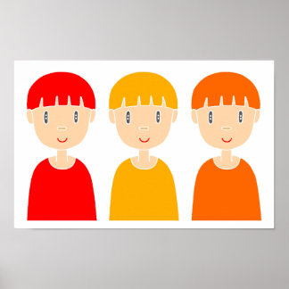 Fun, pop-style kids. poster
