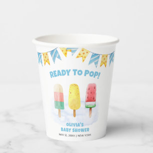 Fun Popcicle Ready To pop Ice Cream Baby Shower Paper Cups