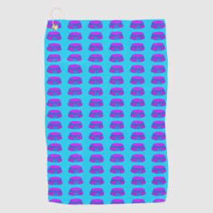 Fun Popcorn Anime Futuristic Space Cyber Mall Golf Towel