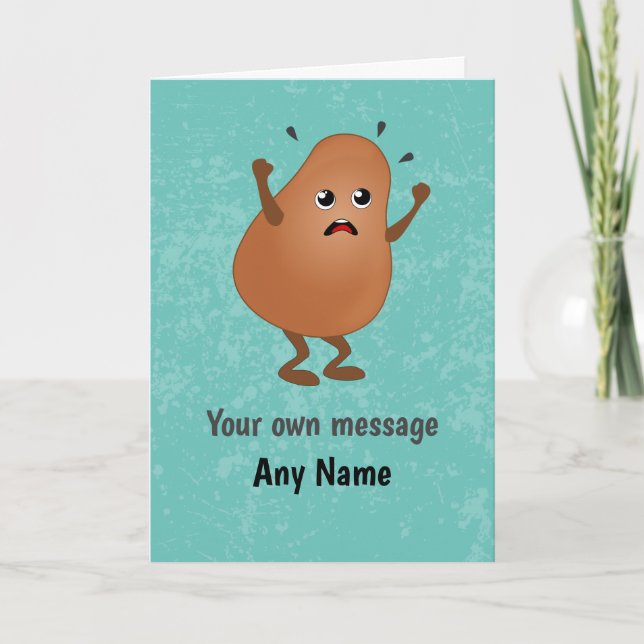 Fun Potato Temper Tantrum - Wailing Spud Custom Card (Front)