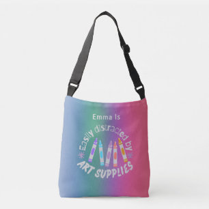Fun Pretty Modern Gradient Colours Crossbody Bag