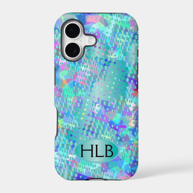 Fun Psychedelic Blues with a Splatter of Blue Dots (Back)