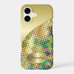 Fun Psychedelic with a Splatter of Gold Dots