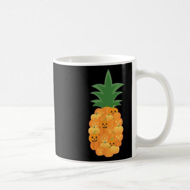 Fun Pumpkin Party Costume For Pineapple Lover  Coffee Mug (Right)