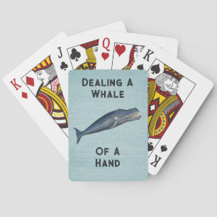 Fun Pun Whale of a Hand Poker Playing Cards