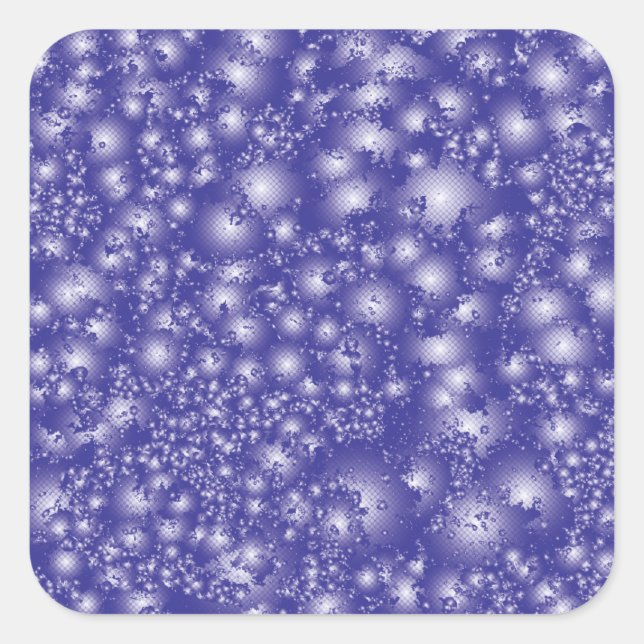 Fun PURPLE Abstract Ink Super Splash pattern Square Sticker (Front)