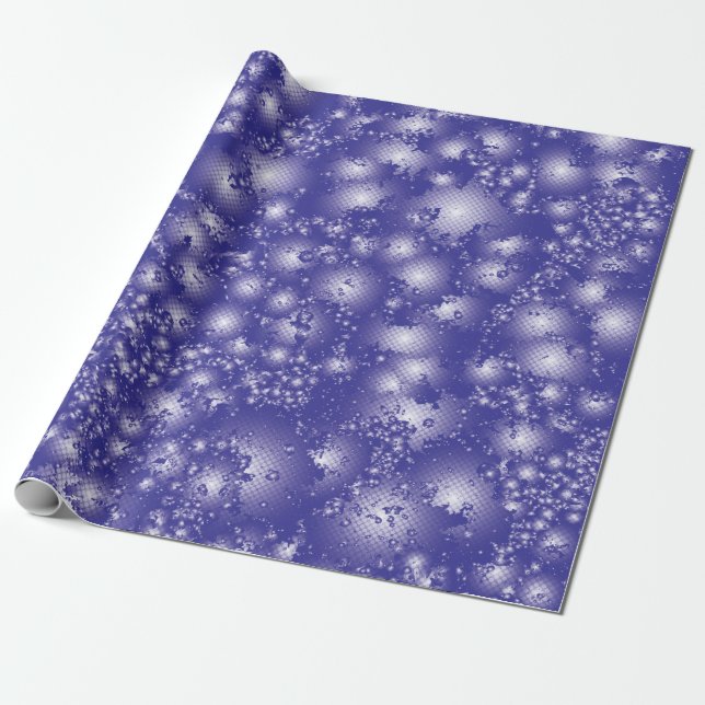Fun PURPLE Abstract Ink Super Splash pattern Wrapping Paper (Unrolled)