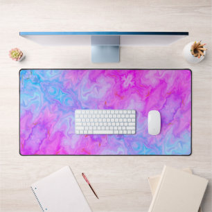 Fun Purple Abstract Pattern Modern Colourful Boho Desk Mat