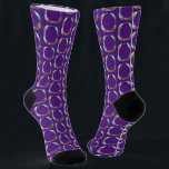 Fun Purple Boyfriend Photo for Girlfriend Socks<br><div class="desc">These fun purple boyfriend photo (for girlfriend) socks feature your own photo in trendy offset pattern and are a cute way for your girlfriend or wife to remember you as she pulls on her socks! This is a great Christmas or birthday gift and your girlfriend or wife will love them...</div>