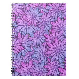 Fun Purple Flowers Notebook