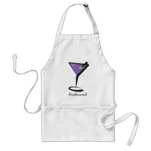 fun purple martini standard apron