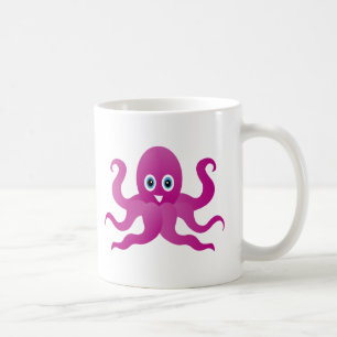Fun purple octopi coffee mug