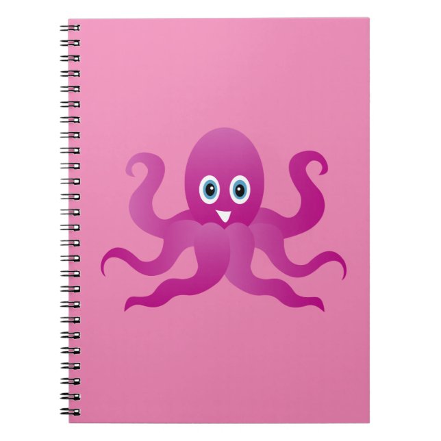 Fun purple octopi notebook (Front)