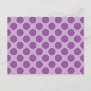Fun Purple on Purple Polka Dots Patterns Gifts Postcard