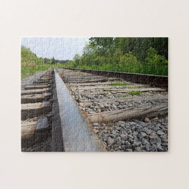 Fun! Puzzle - Looking Down the Train Tracks (Horizontal)