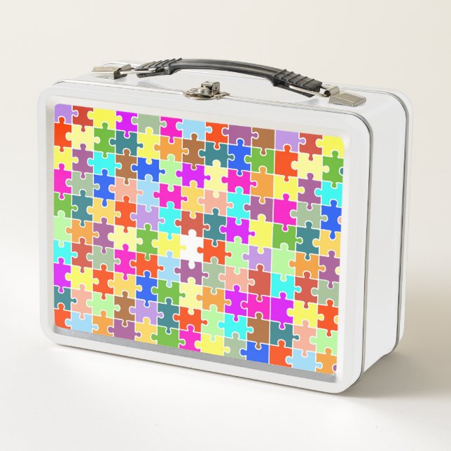 Fun Puzzle Metal Lunch Box (Front)