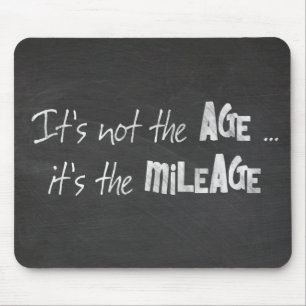 Fun Quote on Black Chalkboard Mouse Mat