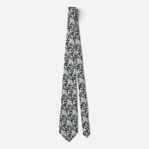 Fun Racoon Family Animal Nature Art Tie