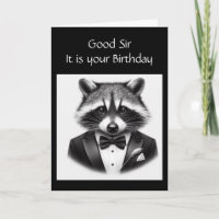 Fun Racoon Have a Jolly Good Time