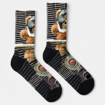 Fun Racy Ted Crew Socks