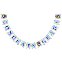 Fun, Rainbow Colourful Stripes Graduation Photo