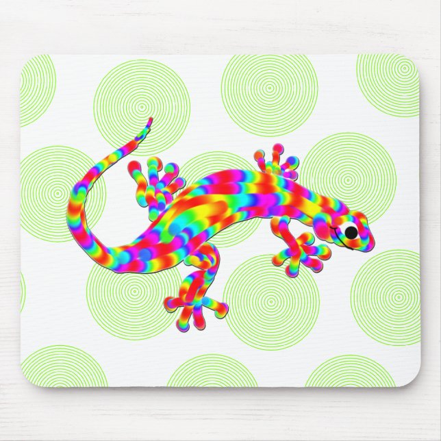 Fun Rainbow Salamander Mousepad (Front)