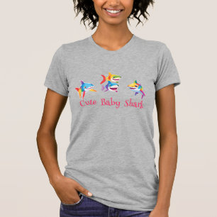Fun rainbow shark birthday party Family kids T-Shirt