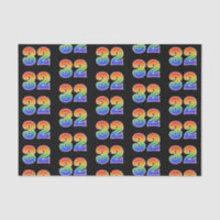 Fun Rainbow Spectrum Pattern "32" Event Number