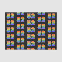 Fun Rainbow Spectrum Pattern "52" Event Number