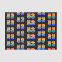 Fun Rainbow Spectrum Pattern "53" Event Number