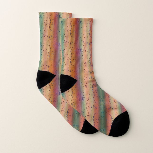 Fun Rainbow Trout Speckled Pattern Fishermen's Socks (Pair)