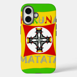 Fun Rasta Colour Red Golden Green iPhone 16 Case