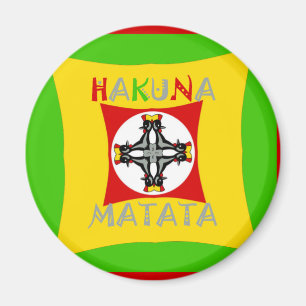 Fun Rasta Colour Red Golden Green Magnet