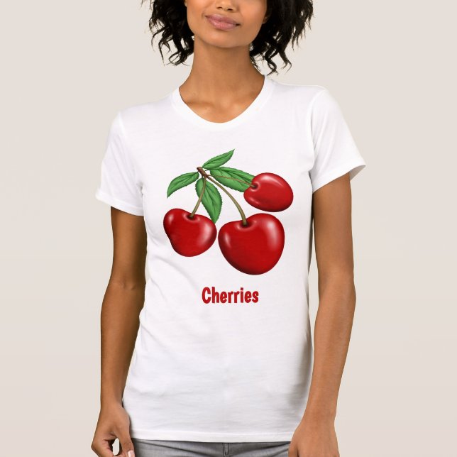 Fun Red Cherries Design  Personalised T-Shirt (Front)