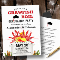Fun Red Crawfish Boil Graduation Party