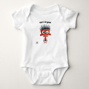 Fun Red Punk Kids & Teens Character Original Baby Bodysuit