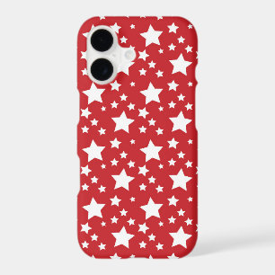 Fun red white star pattern