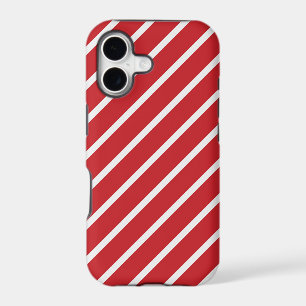 Fun red white stripe pattern
