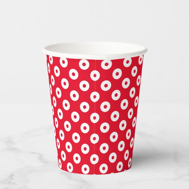 Fun Red with Red and White Polka-Dots Paper Cups (Right)