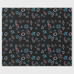 Fun repeating pattern in the trans flag colours! wrapping paper