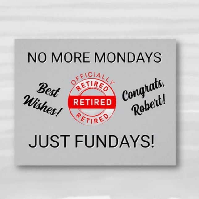 Fun Retiree Retirement Party  Poster (Creator Uploaded)