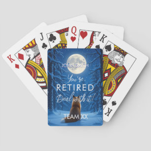 Fun Retirement Playing Cards Custom Personaliz
